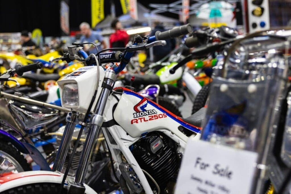 A huge amount to see at the Telford Classic Dirt Bike Show